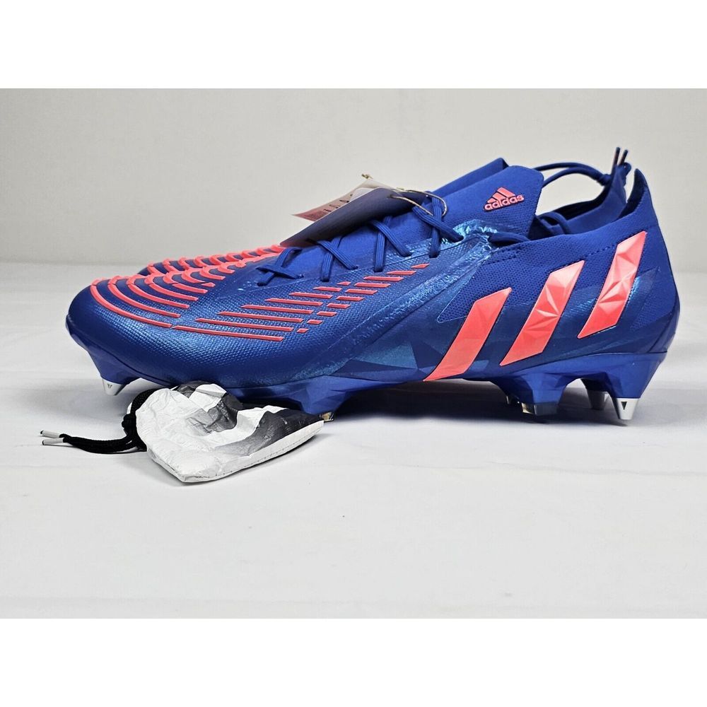 Adidas Predator Edge.1 SG Soccer Cleats Mens 13.5. Blue Orange Low H02954 NEW